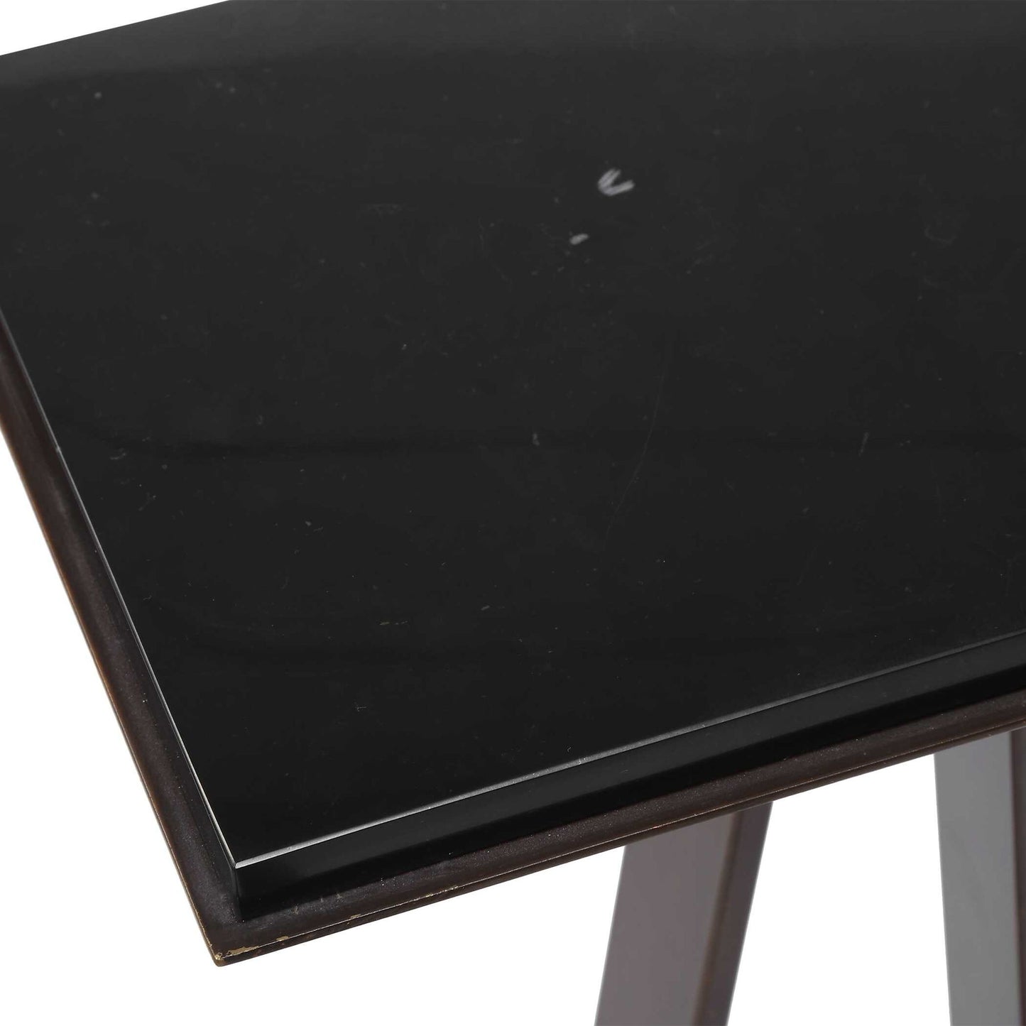 Galloway - Minimalist Accent Table - Black / Bronze