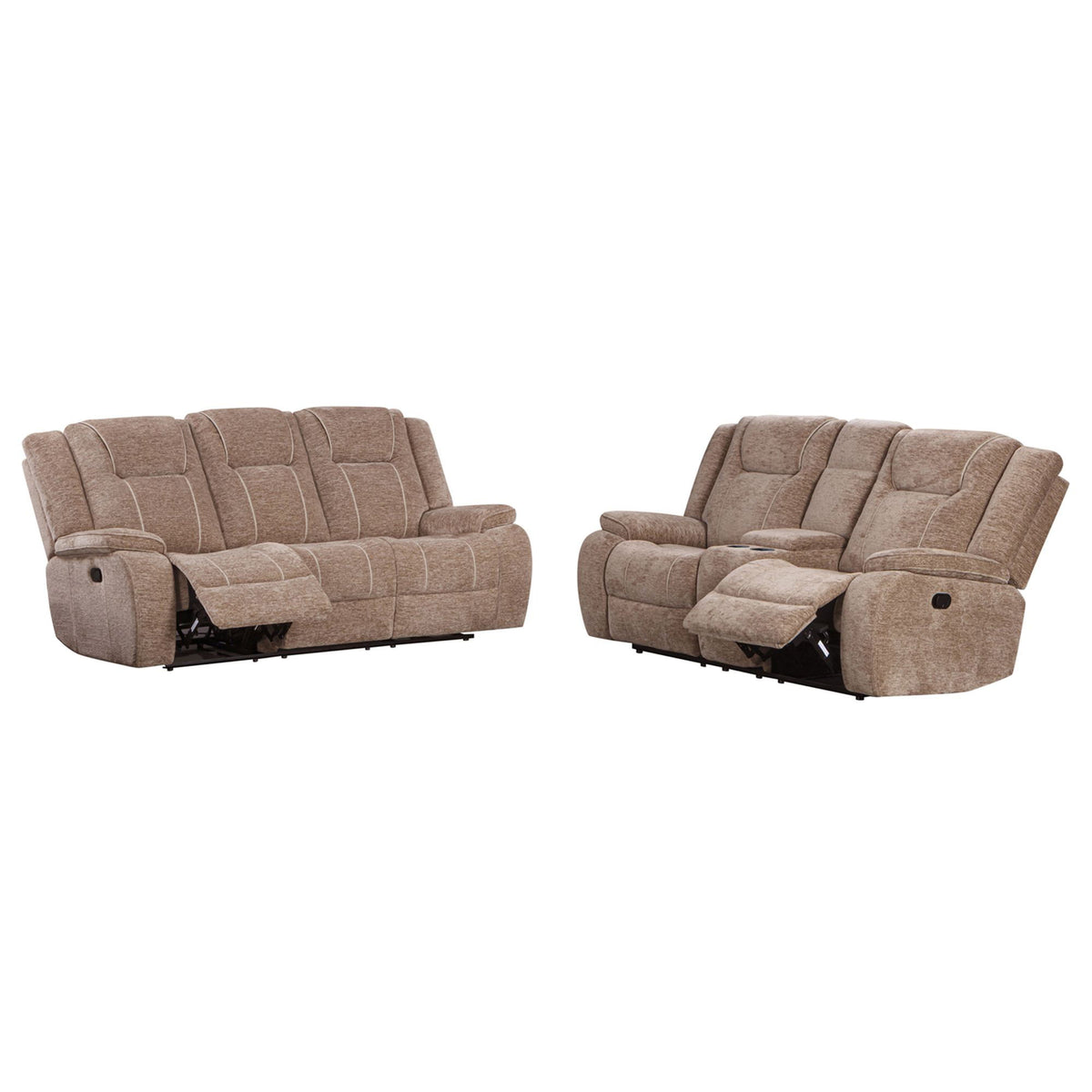 Bruno - Manual Sofa - Plush Tobacco