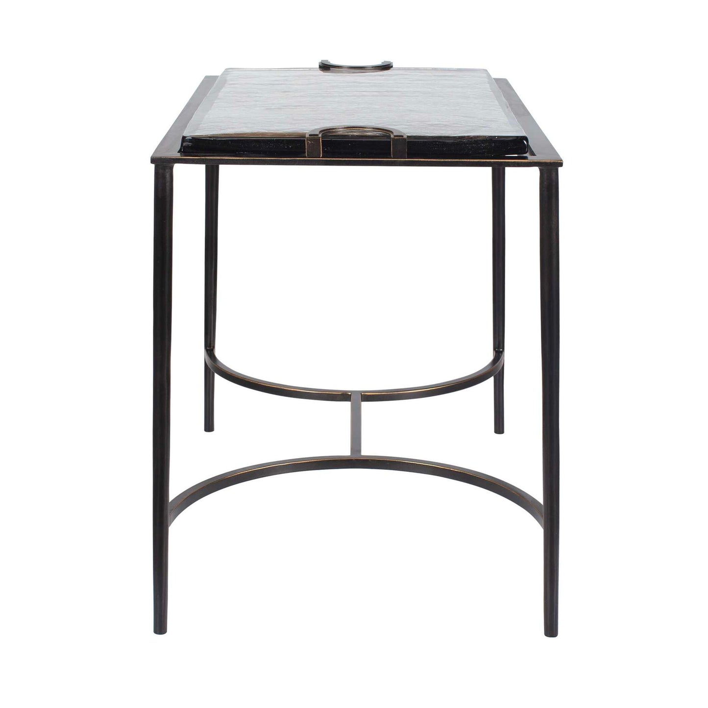 Eisen - Textured Glass Accent Table - Bronze