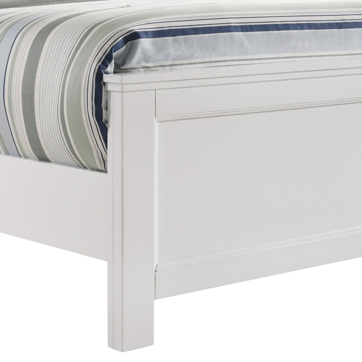 Andover - 5/0 Queen Headboard, Footboard & Slats - White