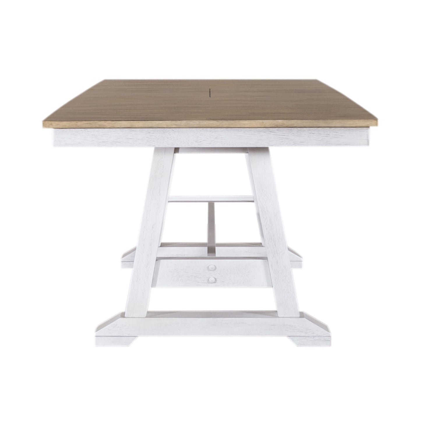 Lindsey Farm - Trestle Table Top - Weathered White & Sandstone