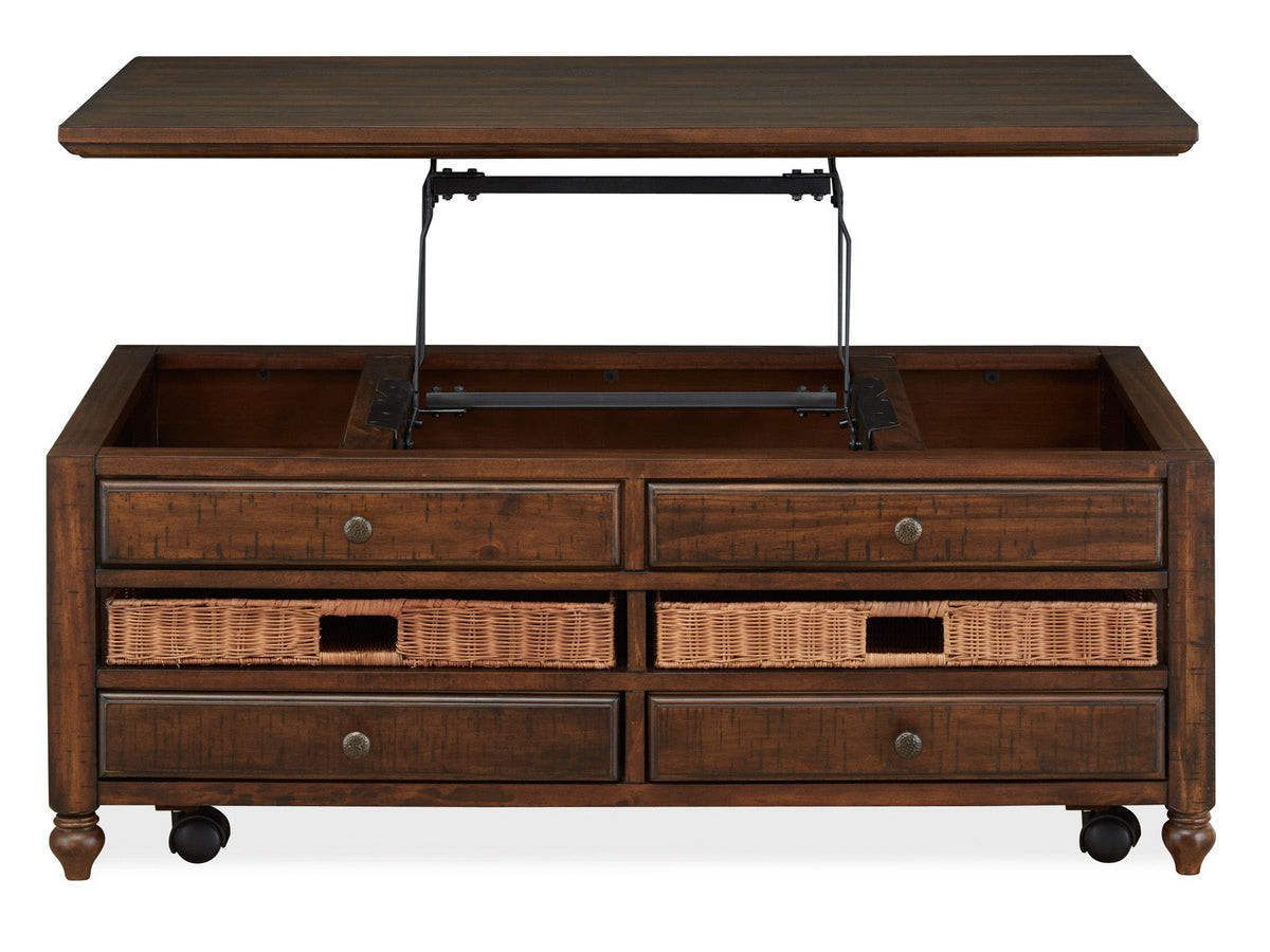Cottage Lane - Rectangular Lift Top Cocktail Table Set
