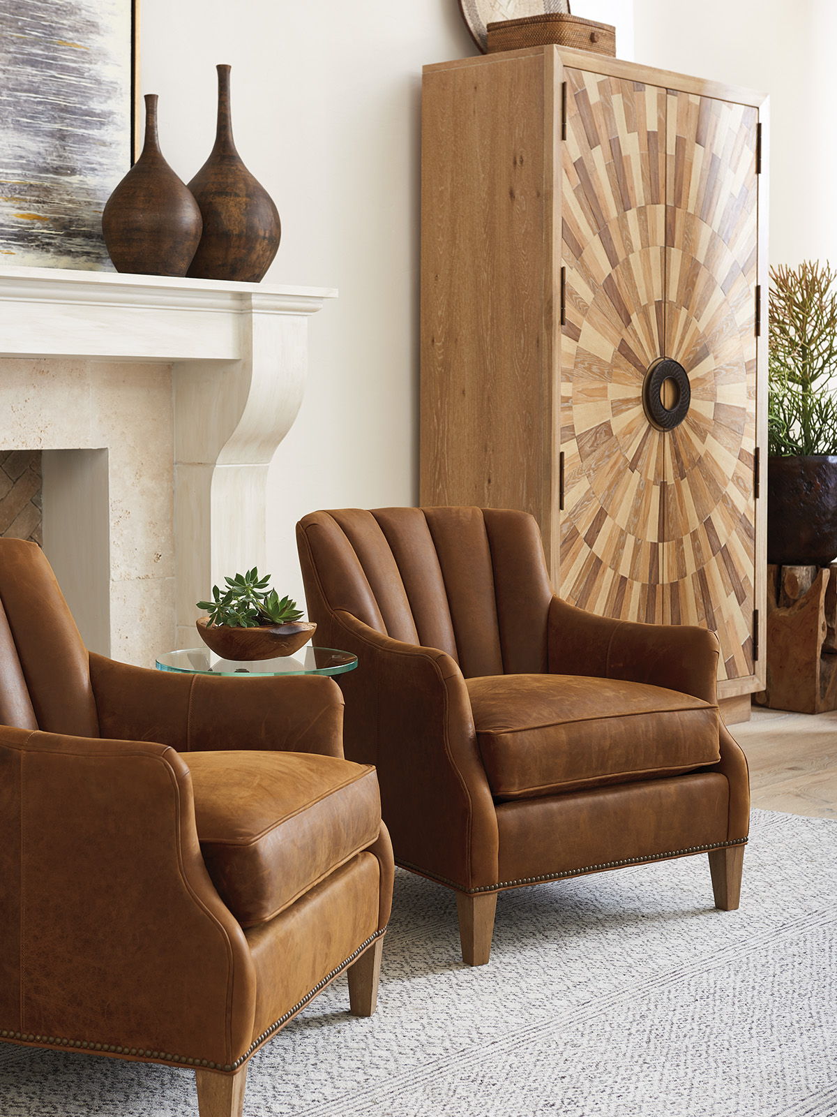 Los Altos - Pavillion Cabinet - Light Brown
