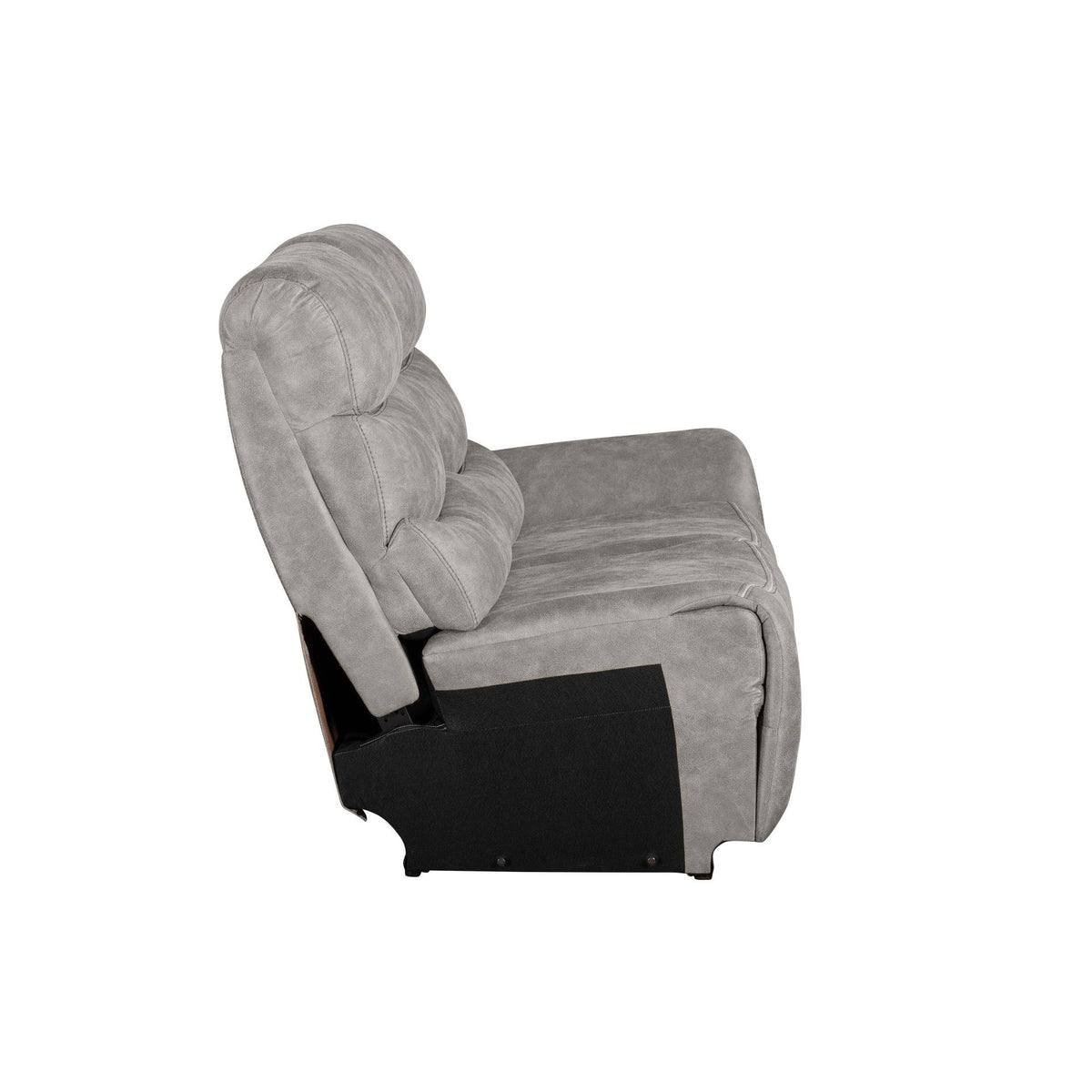 Kamari - RAF Loveseat With One Power Headrest & Footrest - Gray