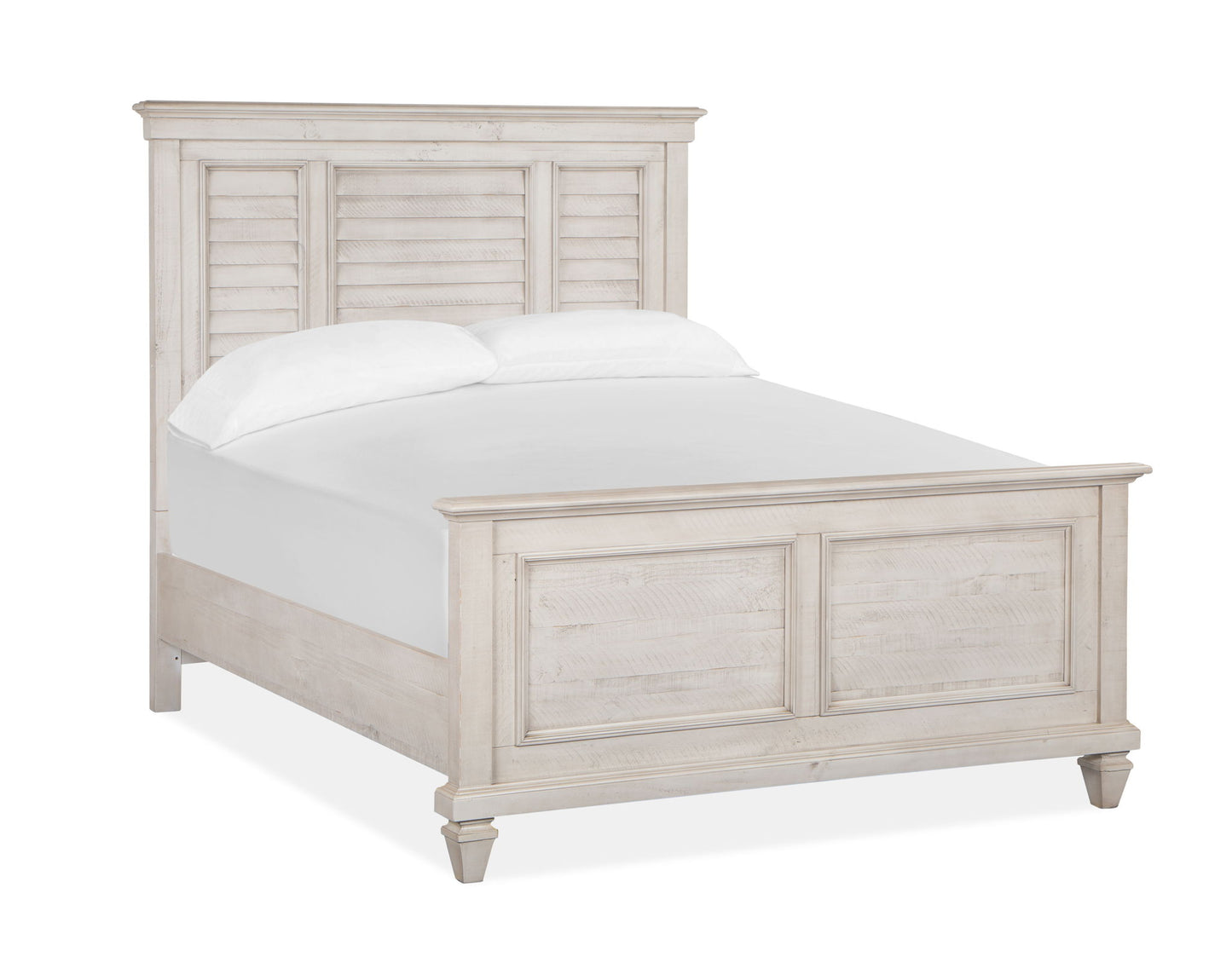 Newport - Queen Shutter Panel Headboard - Alabaster