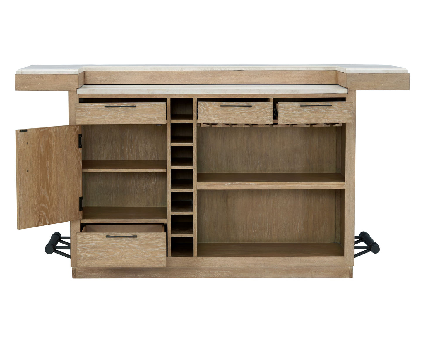 Escape - Dining Bar Base - Glazed Natural Oak / Vanilla Bean