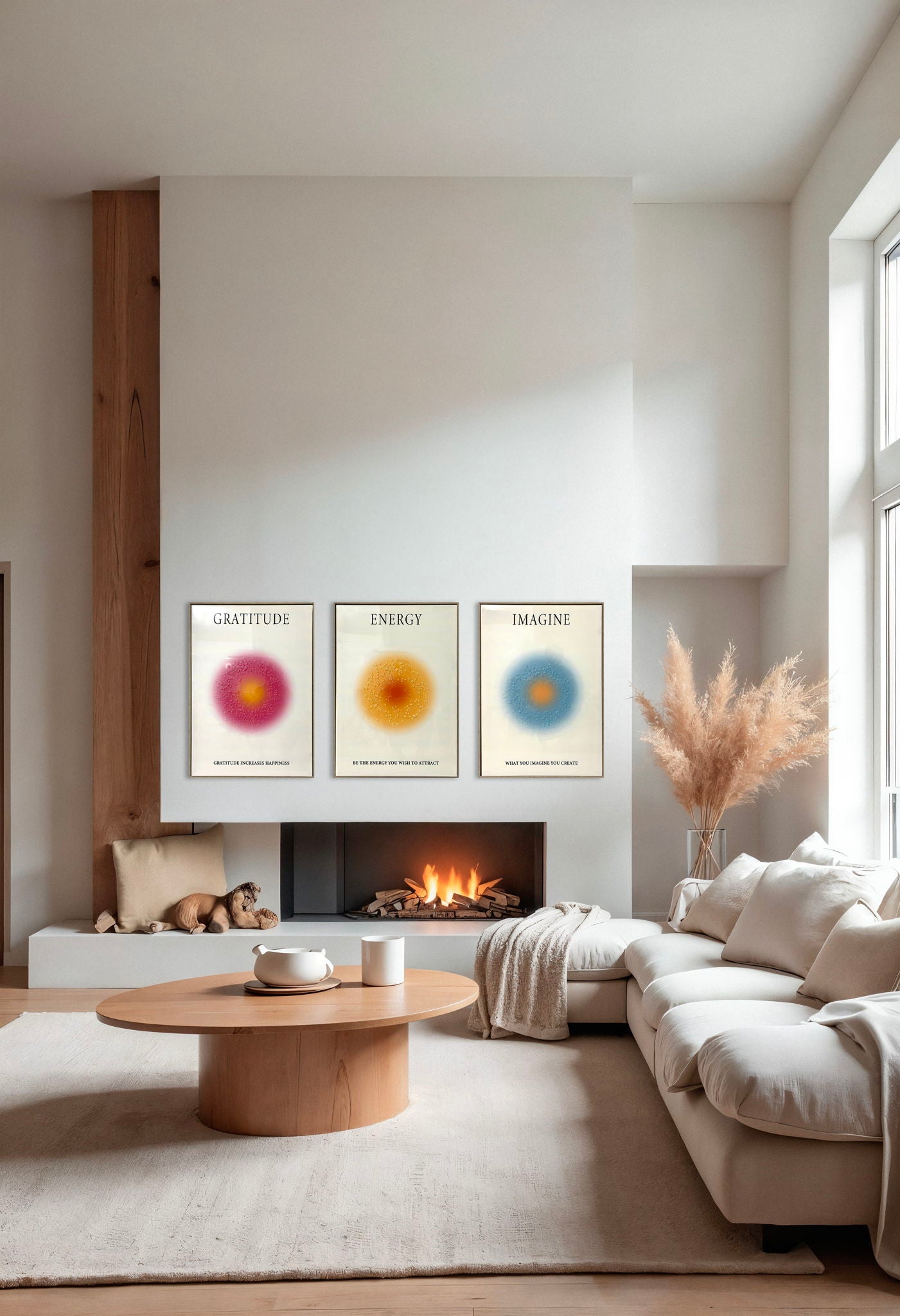 "Radiant Energy" Hand-Embellished Canvas In Frame - Gold / White
