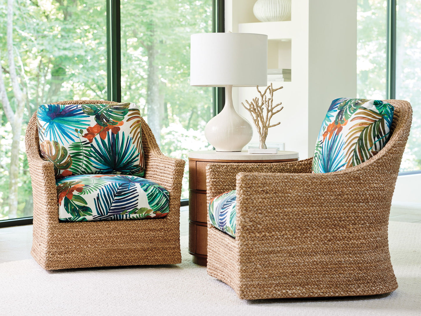 Palm Desert - Soren Swivel Chair - Blue