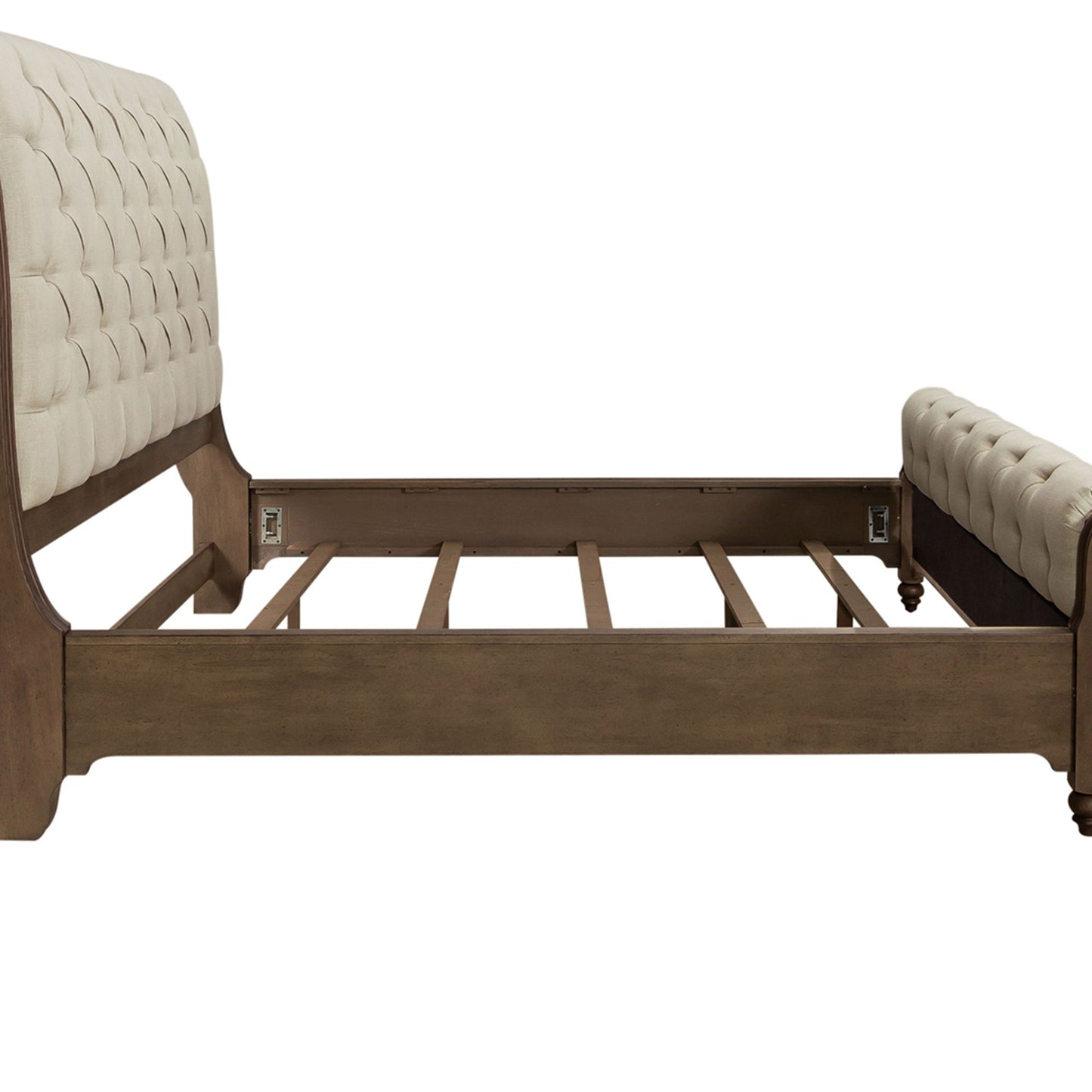 Americana Farmhouse - Sleigh Bed Rails - Dusty Taupe