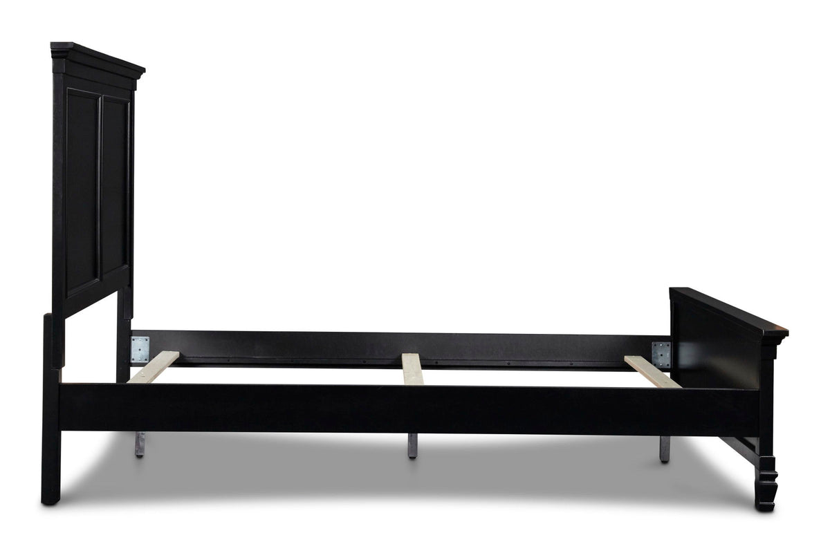 Tamarack - 4/6 Full Headboard, Footboard & Slats - Black