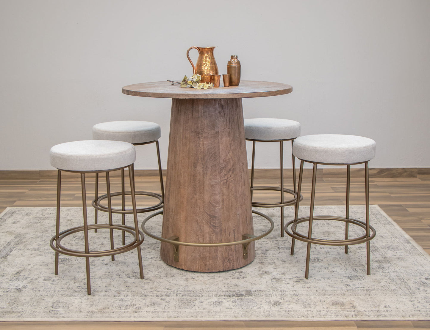 Sahara - Bistro Table Base - Brown Caramel