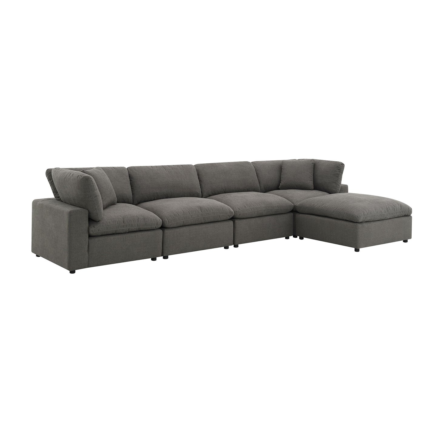 Cloud 9 - Sectional Armless Chair - Dark Gray
