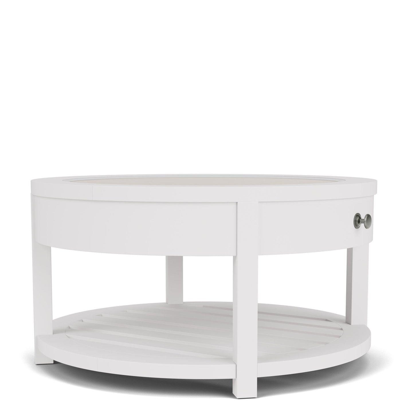 Rosalie - Round Cocktail Table - White