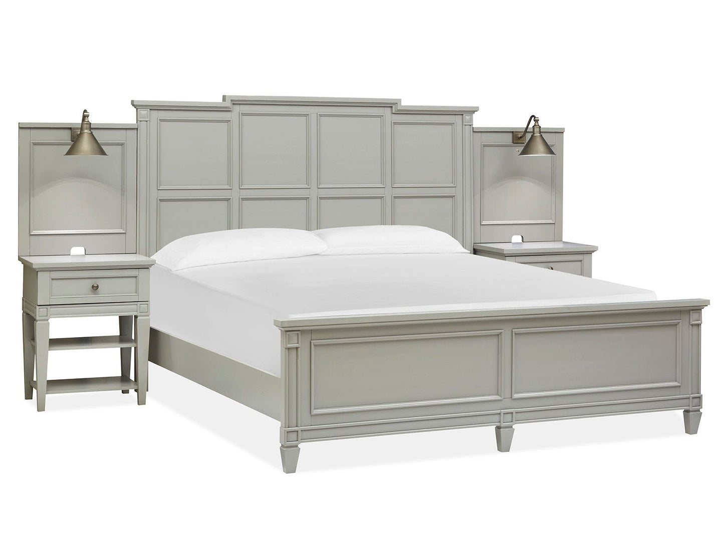 Glenbrook - King Panel Bed Headboard - Pebble