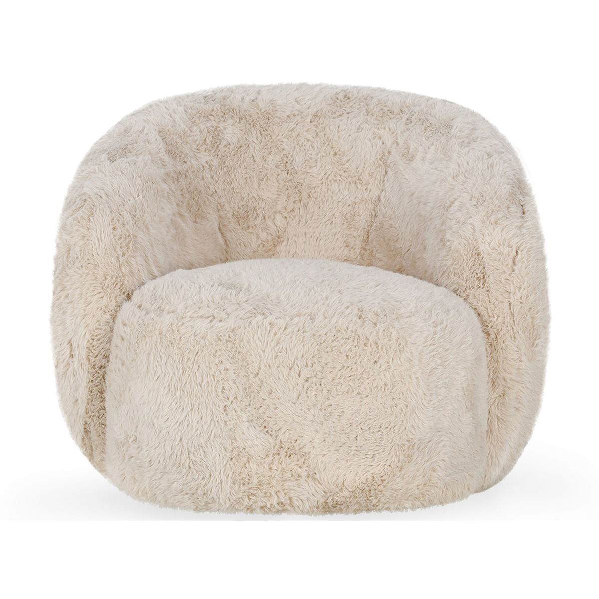 Adley - Plush Swivel Chair - Sand