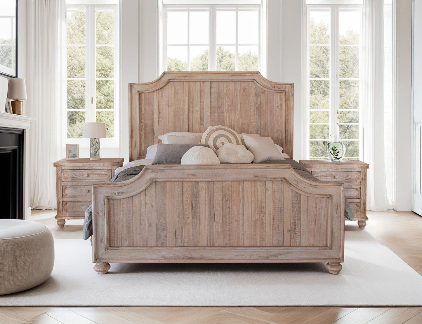 Aruba - King Headboard - Drift Sand