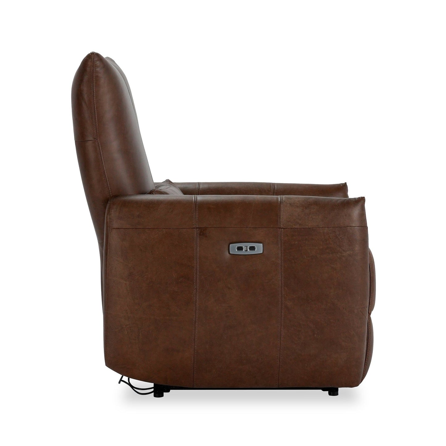 Thaya - Leather Power Recliner - Antique Brown