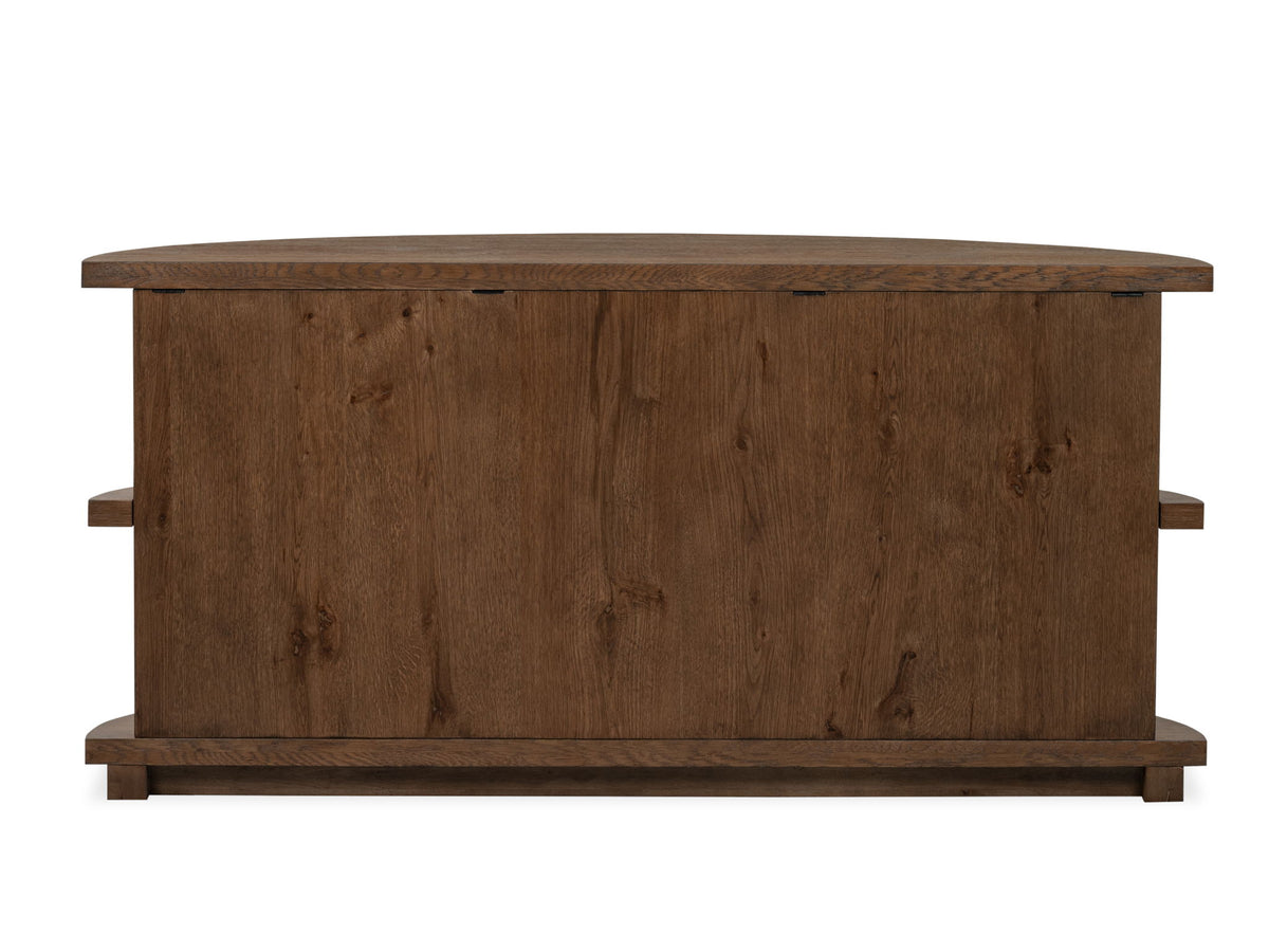 Oswald - Demilune Sofa Table - Brown