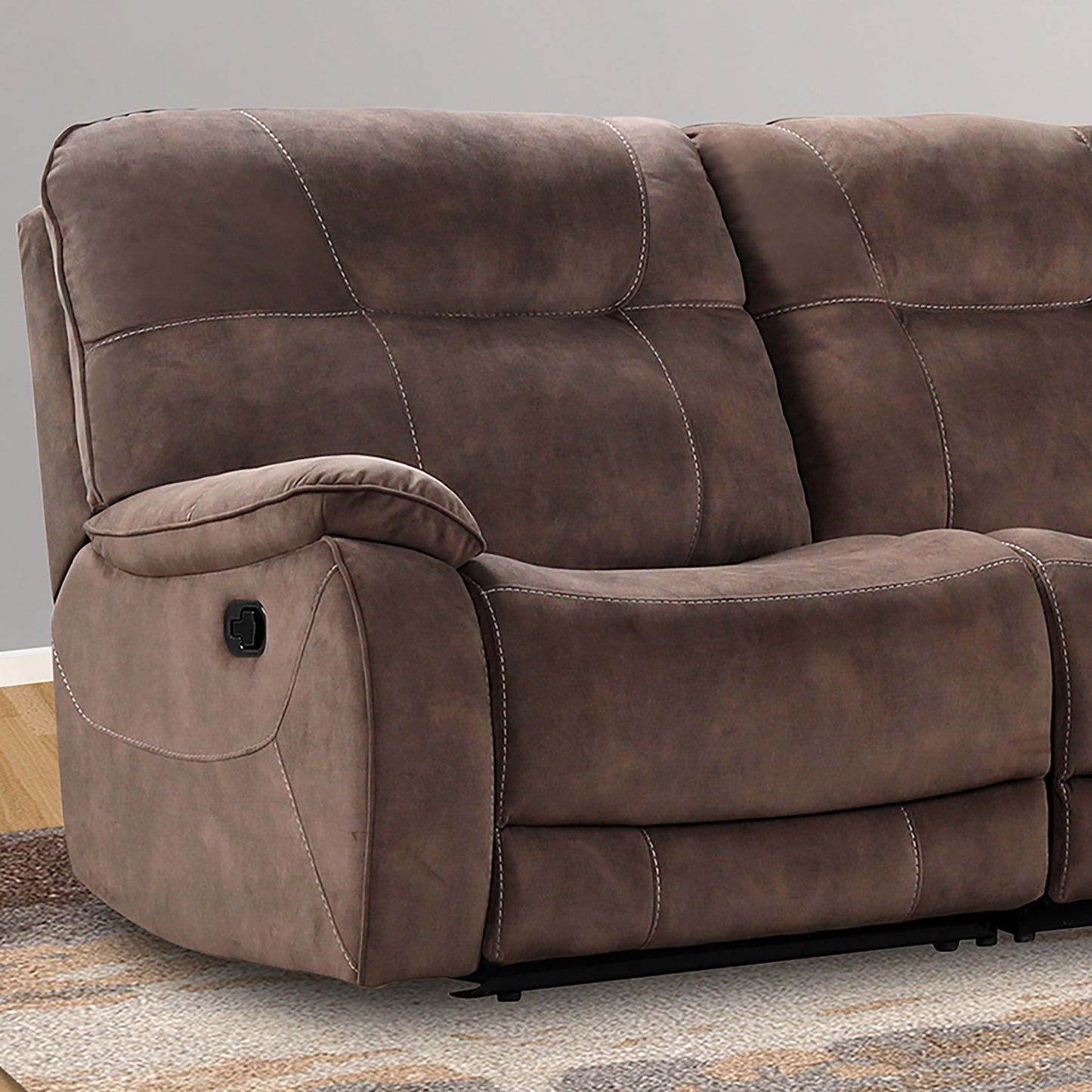 Cooper - Manual Left Arm Facing Recliner - Shadow Brown