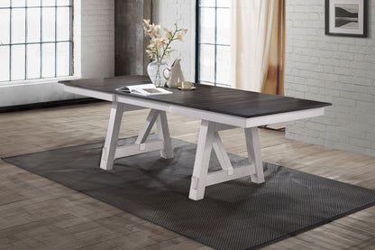 Maisie - Dining Table Top - White / Brown