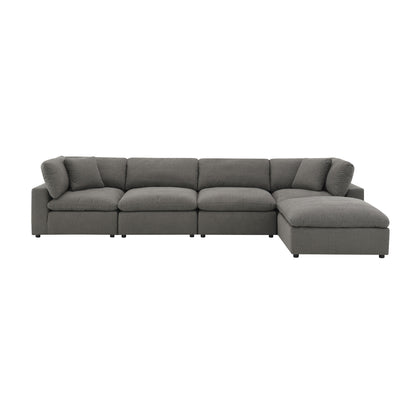 Cloud 9 - Sectional Armless Chair - Dark Gray