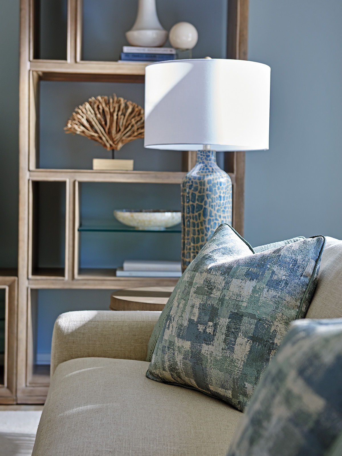 Shadow Play - Windsor Open Bookcase - Light Brown