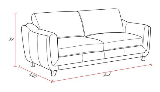 Hayden - Stationary Sofa - Renaissance Marigold