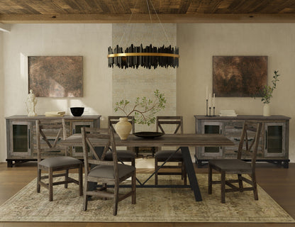 Loft - Table Base - Two Tone Gray / Brown