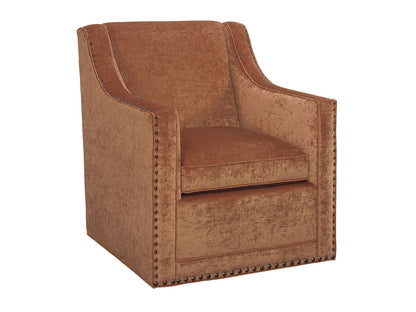 Lexington Upholstery - Barrier Swivel Chair - Dark Gray