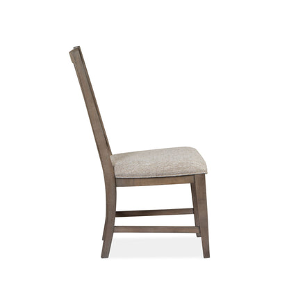 Paxton Place - Dining Side Chair With Upholstered Seat (Set of 2) - Dovetail Gray