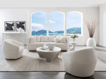 Artistica Upholstery - Natalie Swivel Chair - White
