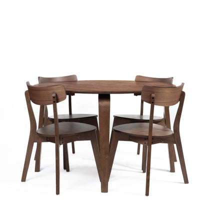Gabby - Round Table Legs - Walnut