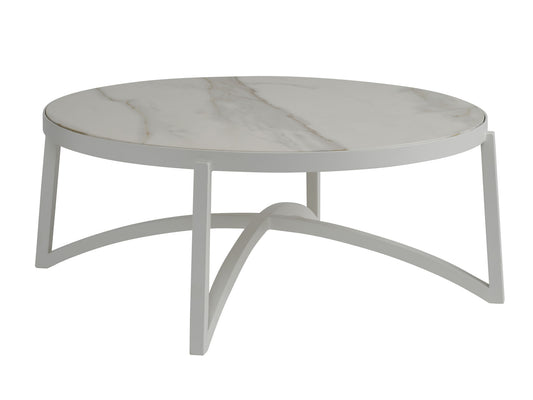 Sand Dune - Round Cocktail Table - Gray