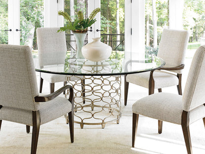 Laurel Canyon - Bollinger Round Dining Table With Glass Top