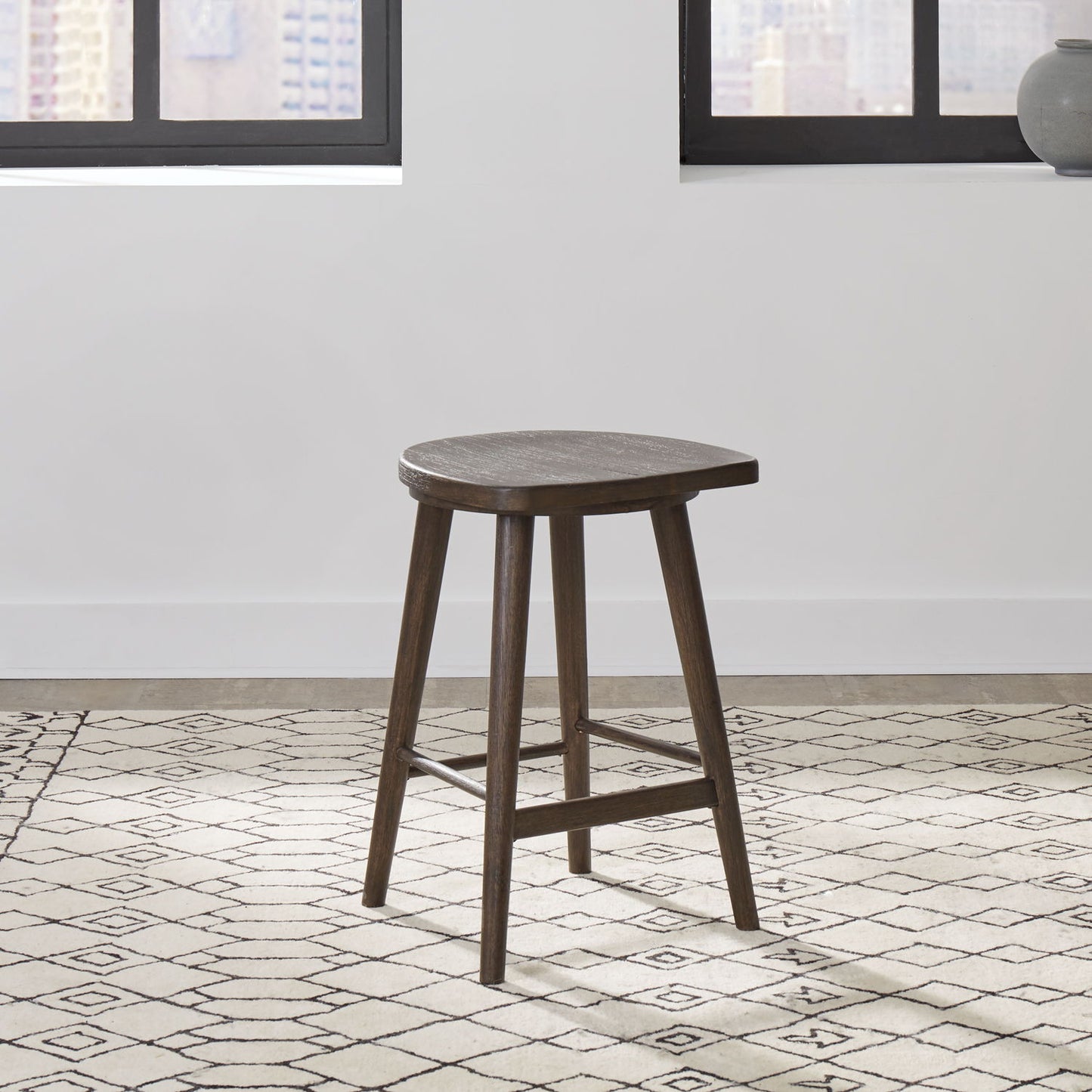 City View - 4 Piece Table Set (Console Bar Table & 3 Console Stools) - Coffee Bean
