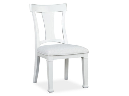 Kingston - Upholstered Side Chair (Set of 2) - Whisper White And Cerused Nutmeg