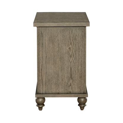 Americana Farmhouse - Chair Side Table - Dusty Taupe