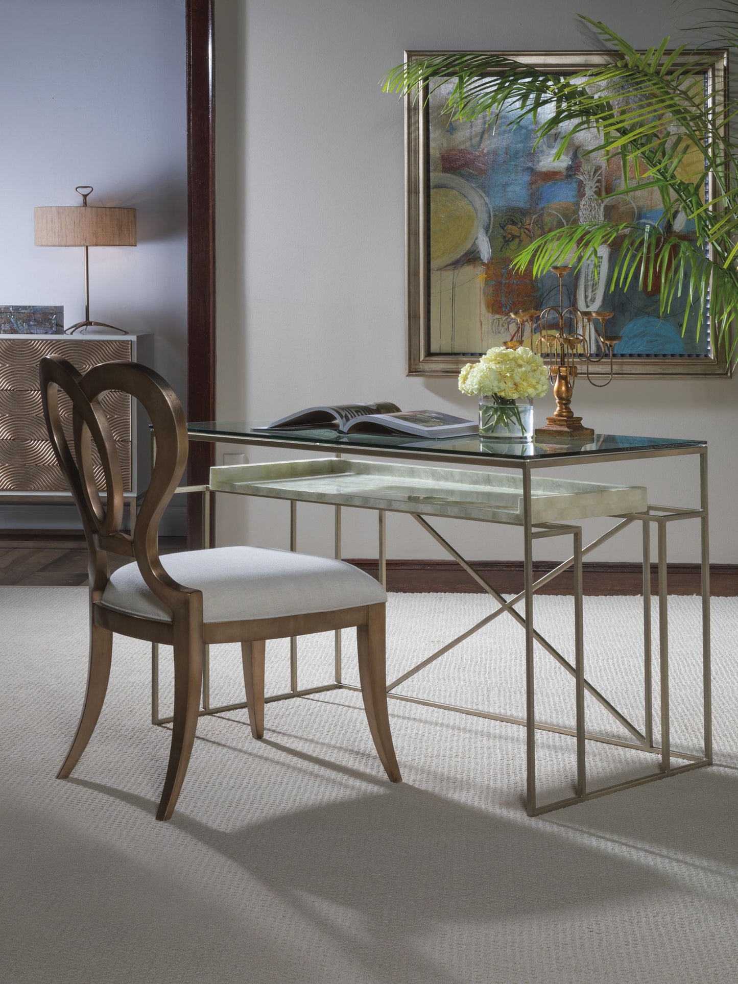 Signature Designs - Cumulus Capiz Writing Table