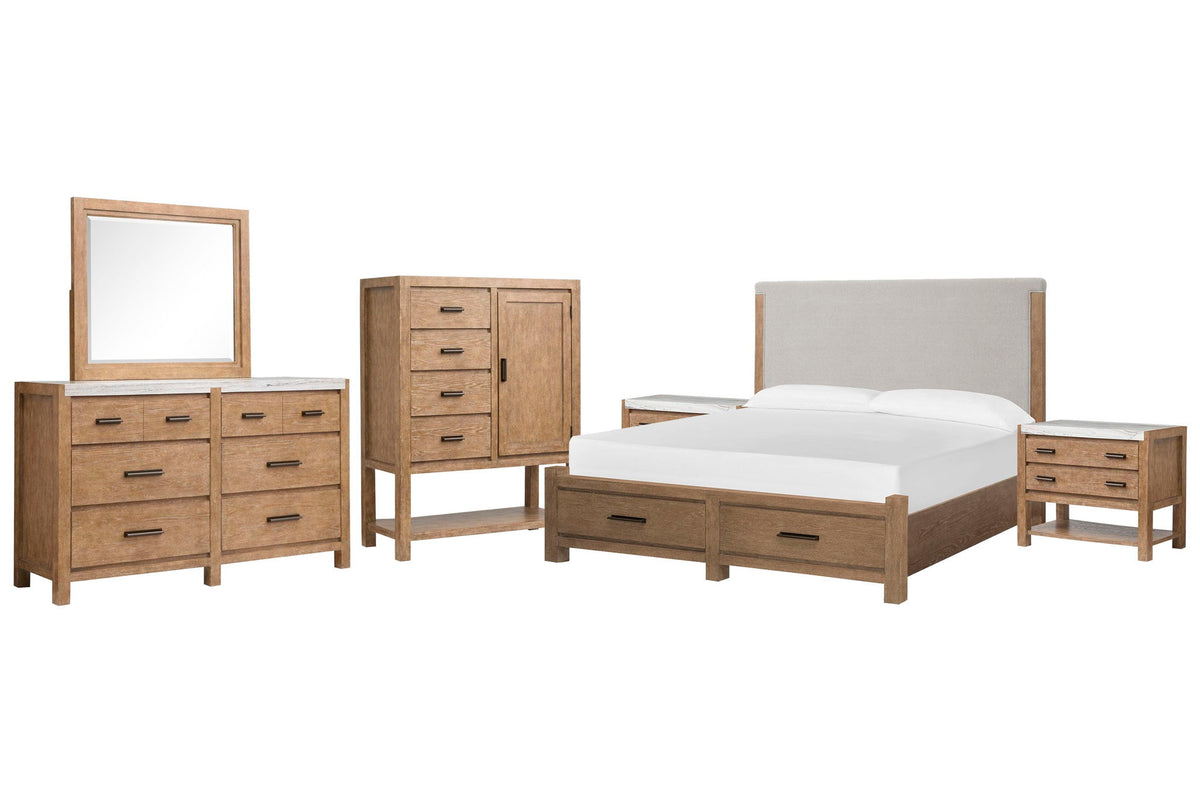 Plum Creek - Upholstered Panel Storage Bedroom Set