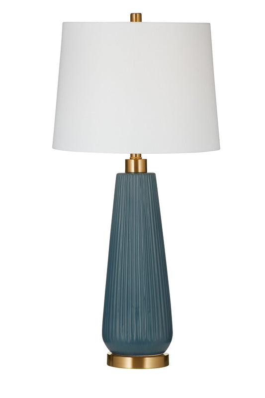 Zelda - Table Lamp - Vibrant Blue / Gold Accents