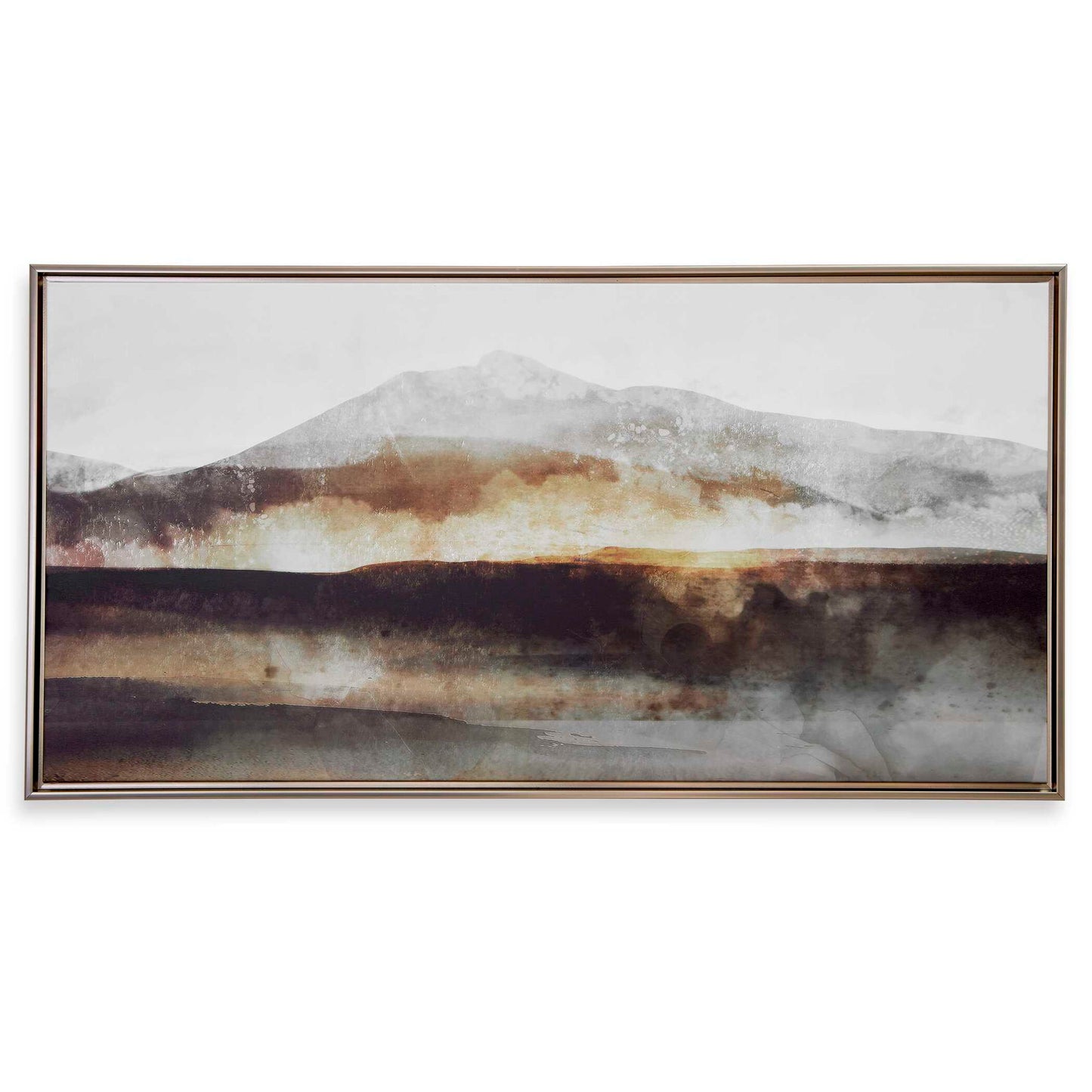 Splash Of Land - Framed Canvas