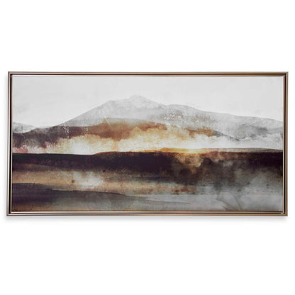 Splash Of Land - Framed Canvas