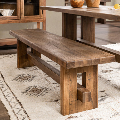 Mantova - 84" Bench - Reclaimed Barnwood