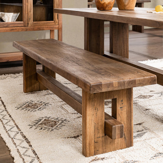Mantova - 84" Bench - Reclaimed Barnwood