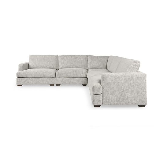 Ludwig - Upholstered 5 Piece Sectional - Ivory