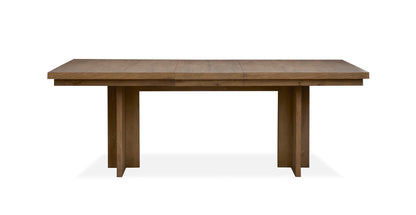 Marcel - Extendable Trestle Dining Table - Harvest Brown