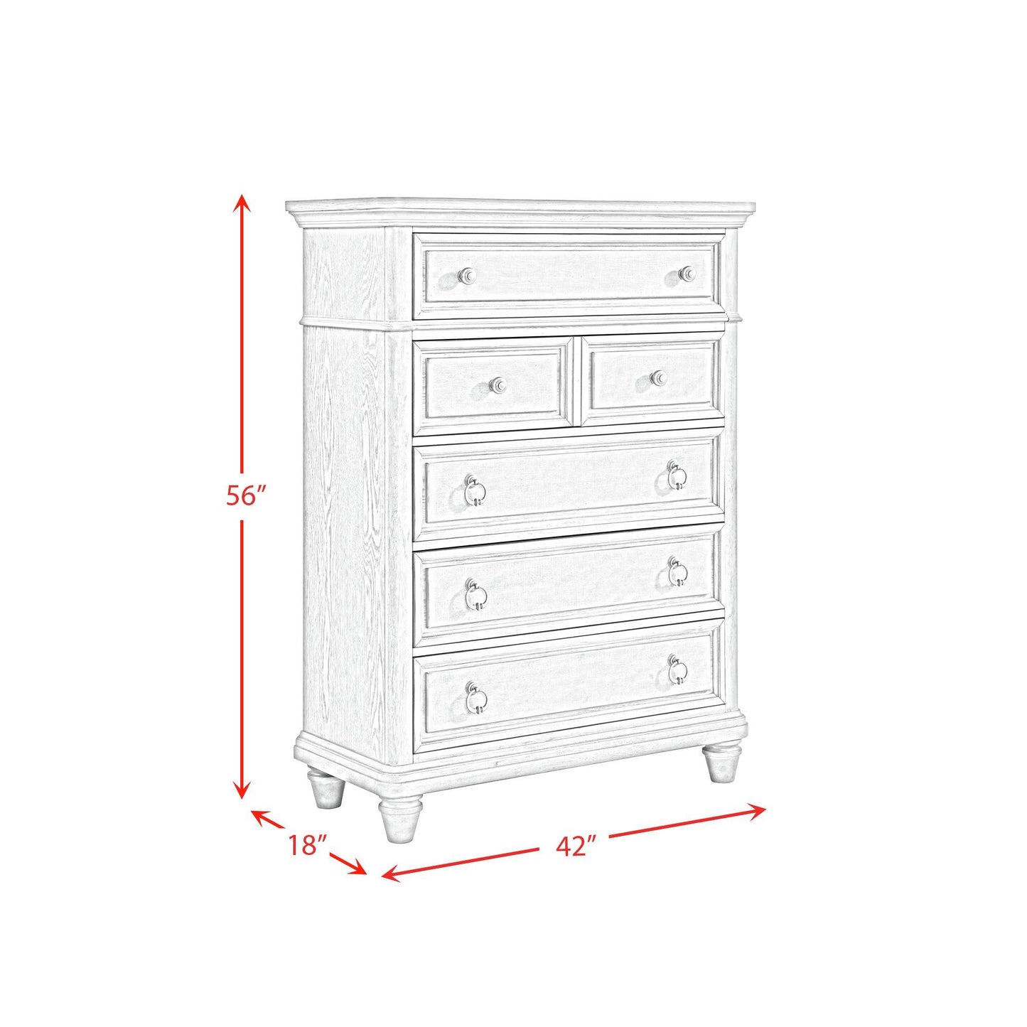 Whit-Ash - Panel Bedroom Set