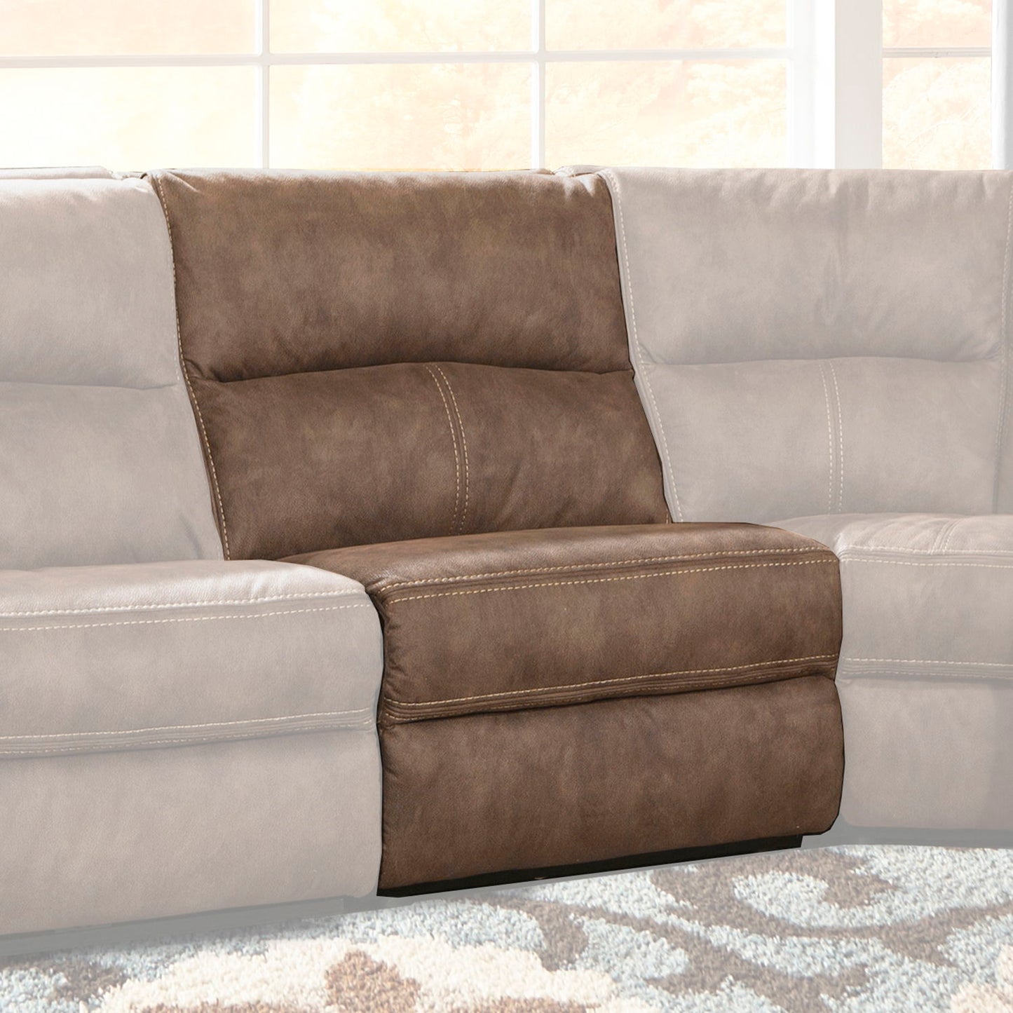 Polaris - Armless Chair - Kahlua