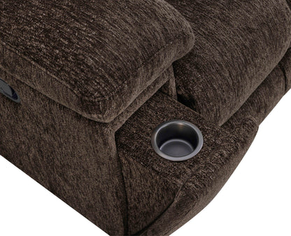 Bronco - Manual Right Arm Facing Recliner - Plush Umber