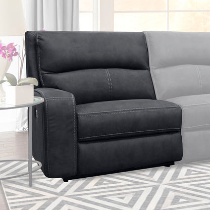 Polaris - Power Left Arm Facing Recliner - Slate